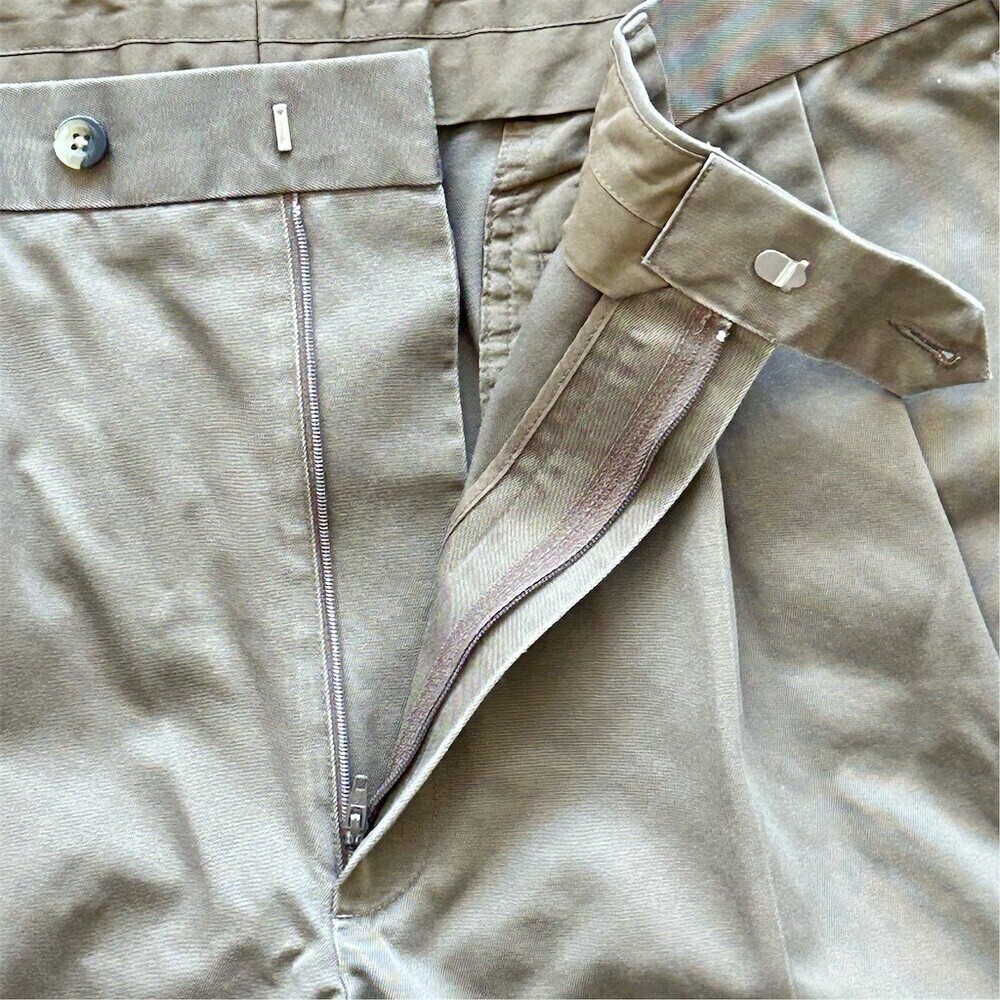 Jos. A. Bank Traveler's Collection Dress Pants Mens 36x30 Gray Pleated - Picture 5 of 8